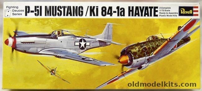 Revell 1/72 P-51 Mustang and Ki-84-1a Hayate Fighting Deuces Series, H222 plastic model kit